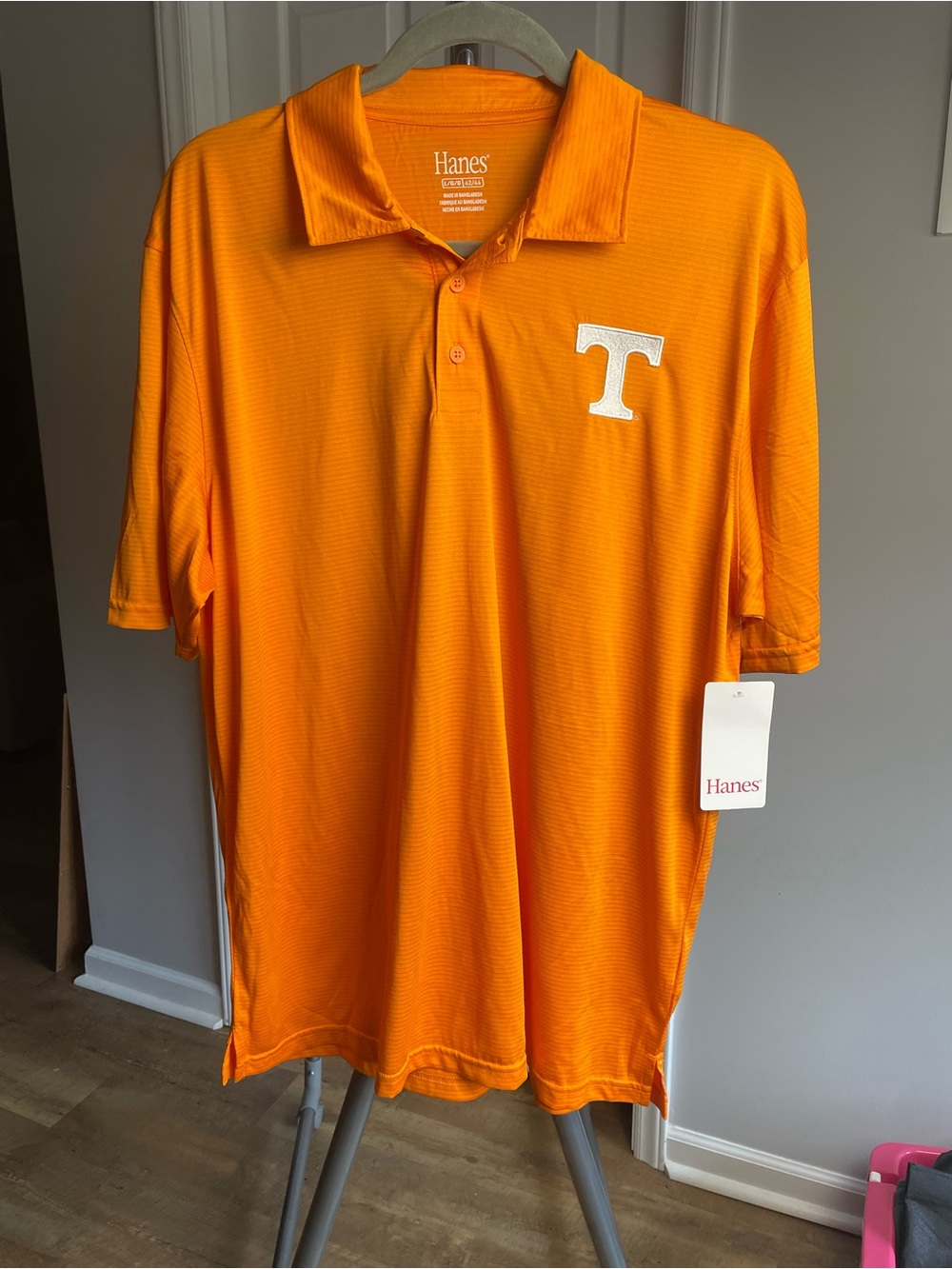 Hanes Men’s Tennessee Orange Polo Shirt